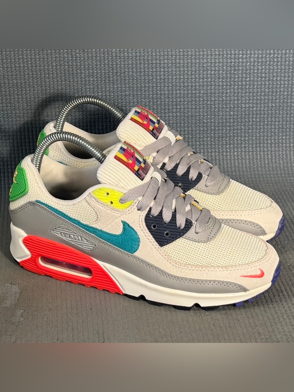 Nike Air Max 90 'Evolution of Icon' Multicolor Shoes DD1500-001 Women's Size 7